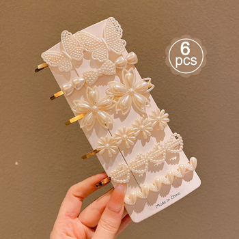 Διασυνοριακές εκρήξεις, μαργαριταρένια φουρκέτα στο διαδίκτυο, φουρκέτα διασημοτήτων 2024, νέο στυλ, πλευρικό κλιπ, κλιπ με μια λέξη, γυναικείο καπέλο με πλευρικό κλιπ