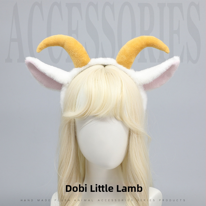 Aranyos plüss állatfülek cosplay képregény kiállítás kellékek bárányfülek fejpánt szarv fejdísz haj kiegészítők