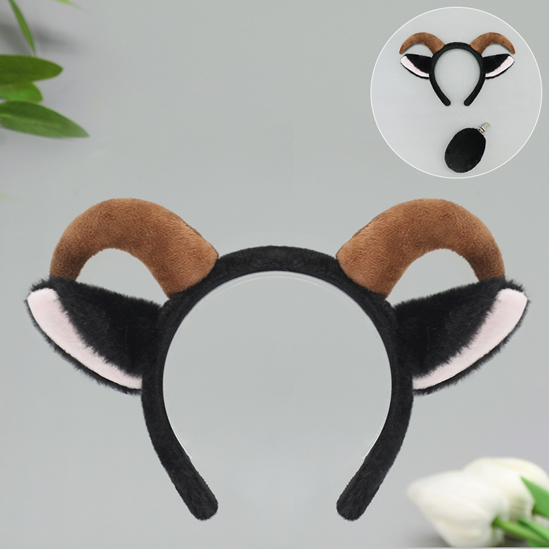 Aranyos plüss állatfülek cosplay képregény kiállítás kellékek bárányfülek fejpánt szarv fejdísz haj kiegészítők