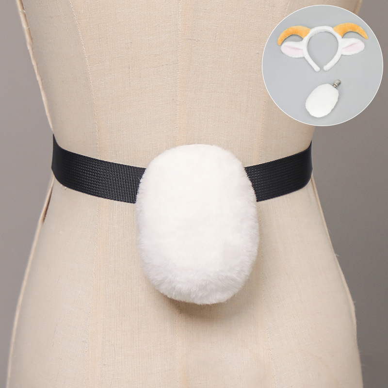 Aranyos plüss állatfülek cosplay képregény kiállítás kellékek bárányfülek fejpánt szarv fejdísz haj kiegészítők