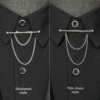 Univerzális inggallér, csatos gallér, csatos bojtos nyakkendő, stift, hosszú gallér, nyakkendő, gallértartó, fém bross