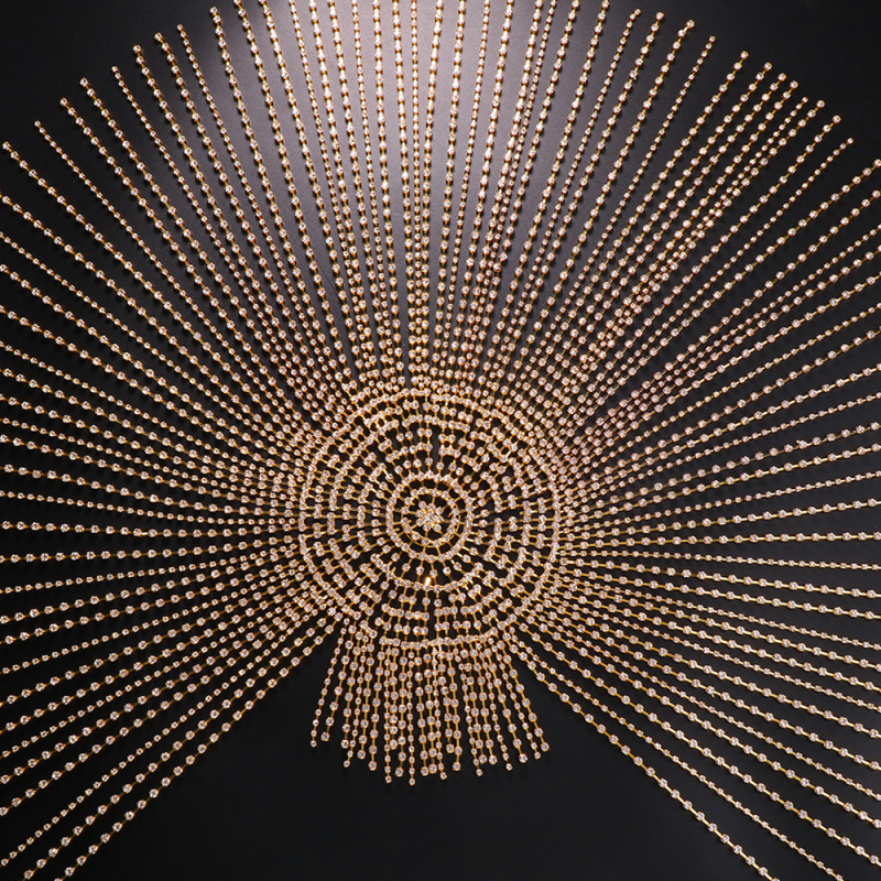 Határokon átnyúló, dögös, hosszú bojtos fejdísz, divatos színpadi előadás, strasszos kalap, hajkiegészítők, éjszakai klub kiegészítők, hajlánc