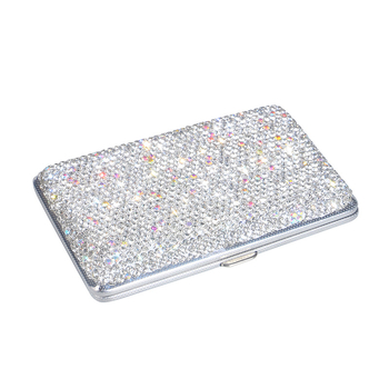 Δερμάτινη θήκη τσιγάρων με διαμάντια, κουτί αποθήκευσης τσιγάρων για άνδρες, 20 τεμάχια, ξεχωριστή αντιανεμική θήκη τσιγάρων