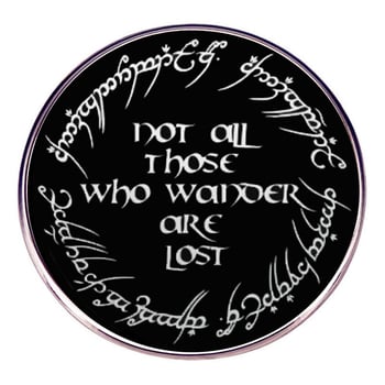 A Gyűrűk Ura rúna bross klasszikus film és televízió Hobbit kitűző fémötvözetből készült jelvény kiegészítők