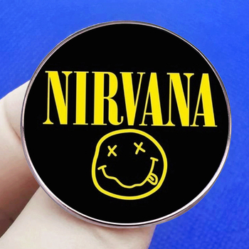 Nirvana zenekar bross amerikai punk rock zene kitűző fémötvözet jelvény kiegészítők