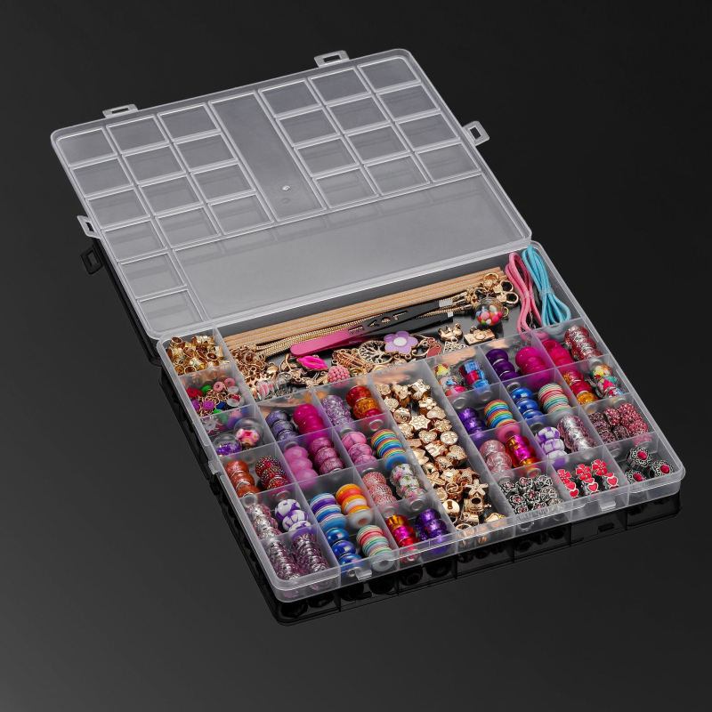 305 vnt. rankų darbo „pasidaryk pats“ vaikų papuošalai, apyrankės kostiumas, krištolo karoliukai, edukacinis žaislas, dovana