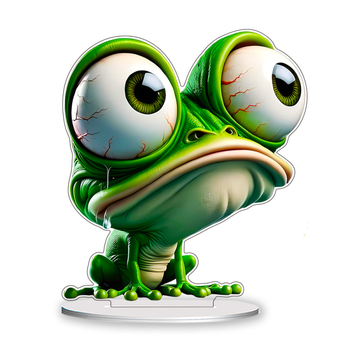 Piiriülene kuum koomiks loominguline naljakas konn loominguline kodu elutoa sissepääs töölaua kaunistused kingitused