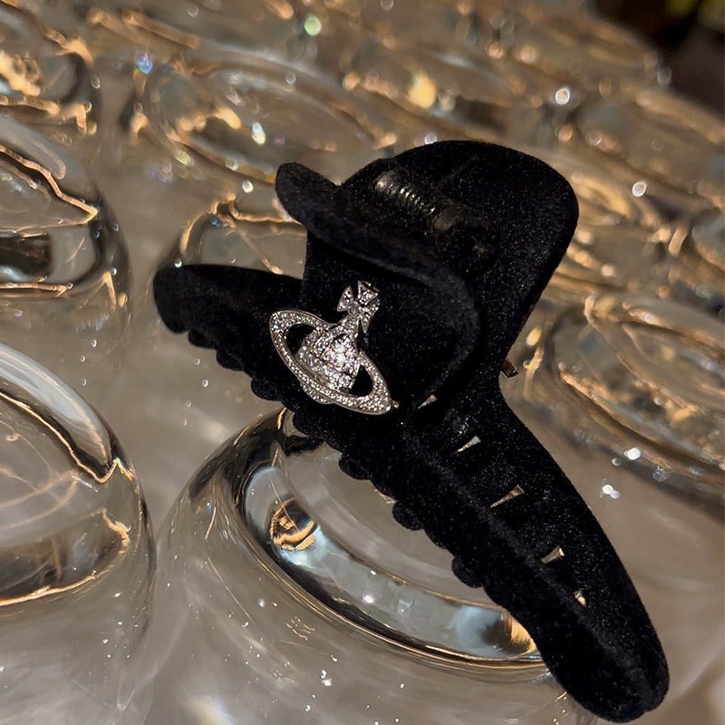 Fekete bársony nagybetűs hajcsat női fej hátulján lévő cápacsat zsurlófarok magasra húzható hajcsat 2022 új