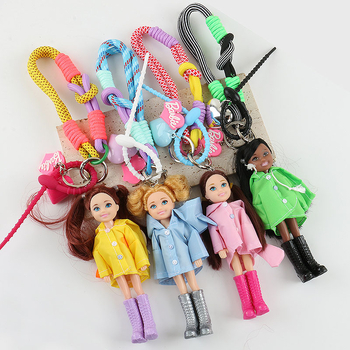 „Ins Blogger“ lietpalčio lėlės raktų pakabuko pakabukas mielas kūrybingas krepšys, aksesuarai, automobilio raktų pakabukas, riešo diržas moterims