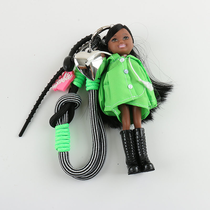 „Ins Blogger“ lietpalčio lėlės raktų pakabuko pakabukas mielas kūrybingas krepšys, aksesuarai, automobilio raktų pakabukas, riešo diržas moterims