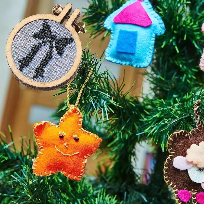 Határokon átnyúló gyermek festődeszka, barkácsoláshoz használható festősablon, kreatív karácsonyi faház fa kézműveskedéshez