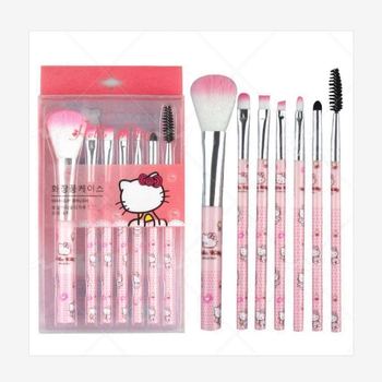 Meigipintslite 7 komplekti Kt roosa pintsliga huulepintsliga meigi kaasaskantav meigipintsel põsepuna lauvärvipintsel tehase otsemüük