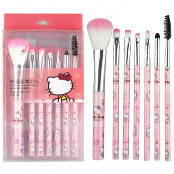 Meigipintslite 7 komplekti Kt roosa pintsliga huulepintsliga meigi kaasaskantav meigipintsel põsepuna lauvärvipintsel tehase otsemüük