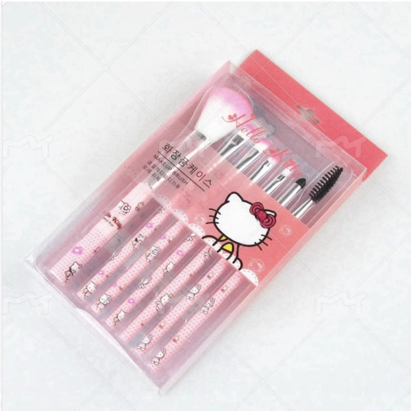 Meigipintslite 7 komplekti Kt roosa pintsliga huulepintsliga meigi kaasaskantav meigipintsel põsepuna lauvärvipintsel tehase otsemüük