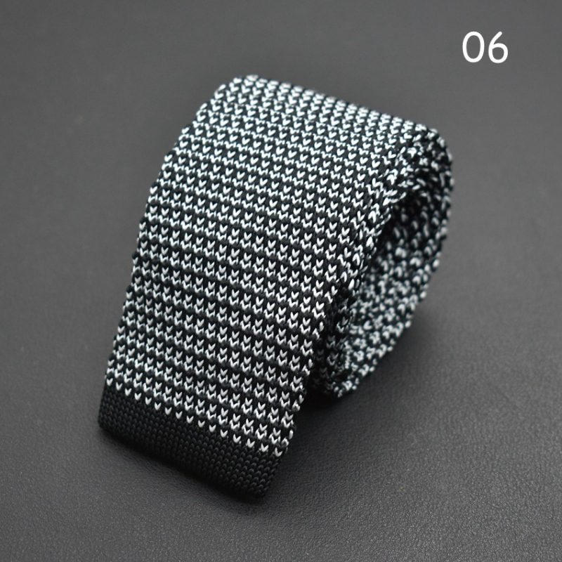 Kötött nyakkendő koreai mintás színes kötött gyapjú nyakkendő divatos lezser keskeny nyakkendő gyártók raktáron