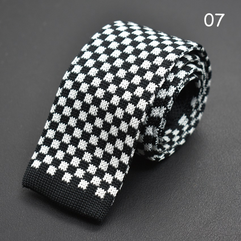 Kötött nyakkendő koreai mintás színes kötött gyapjú nyakkendő divatos lezser keskeny nyakkendő gyártók raktáron