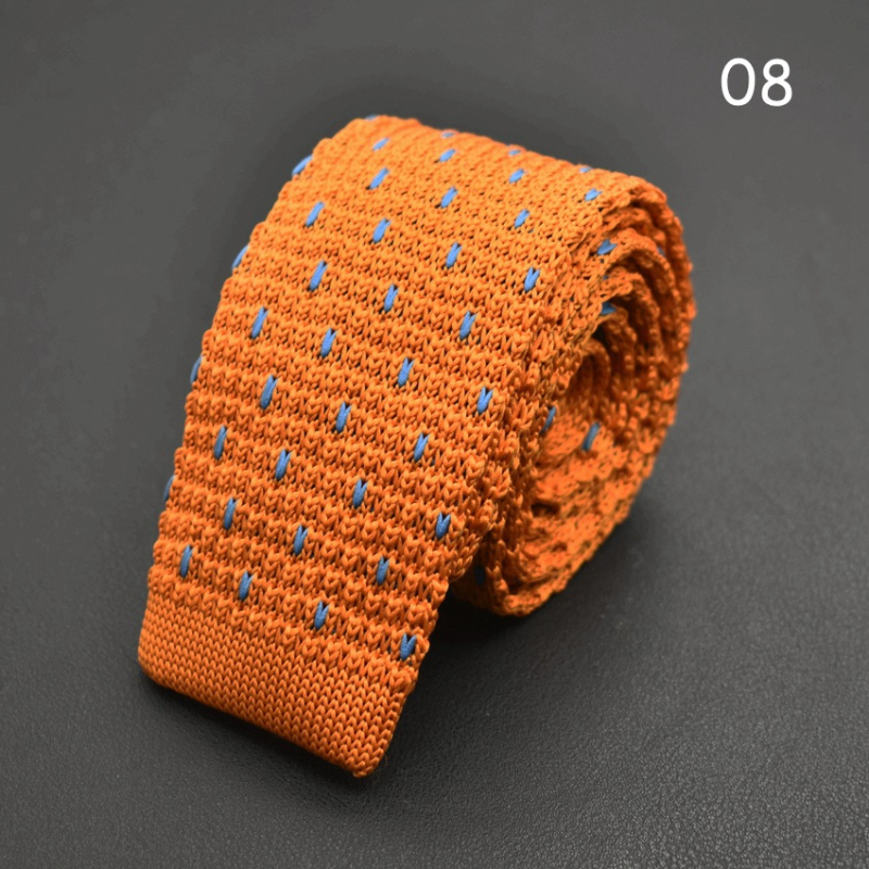 Kötött nyakkendő koreai mintás színes kötött gyapjú nyakkendő divatos lezser keskeny nyakkendő gyártók raktáron
