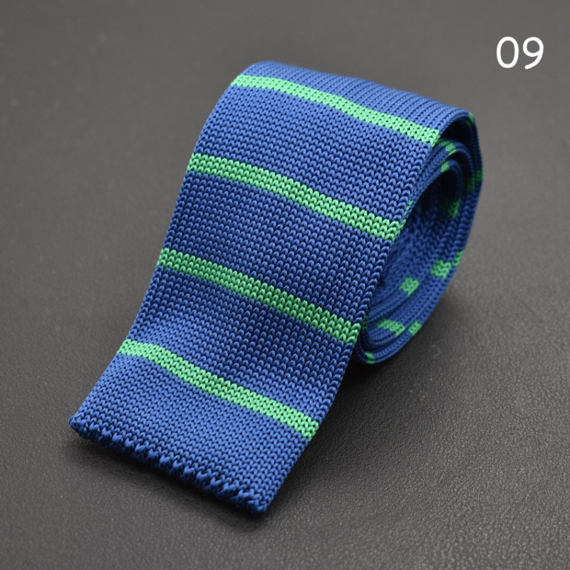 Kötött nyakkendő koreai mintás színes kötött gyapjú nyakkendő divatos lezser keskeny nyakkendő gyártók raktáron