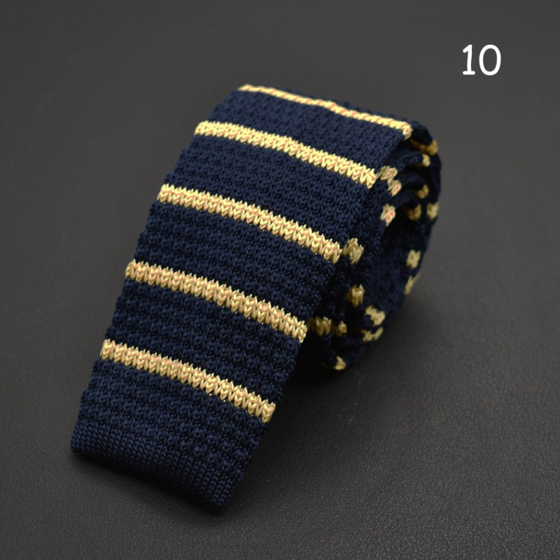 Kötött nyakkendő koreai mintás színes kötött gyapjú nyakkendő divatos lezser keskeny nyakkendő gyártók raktáron