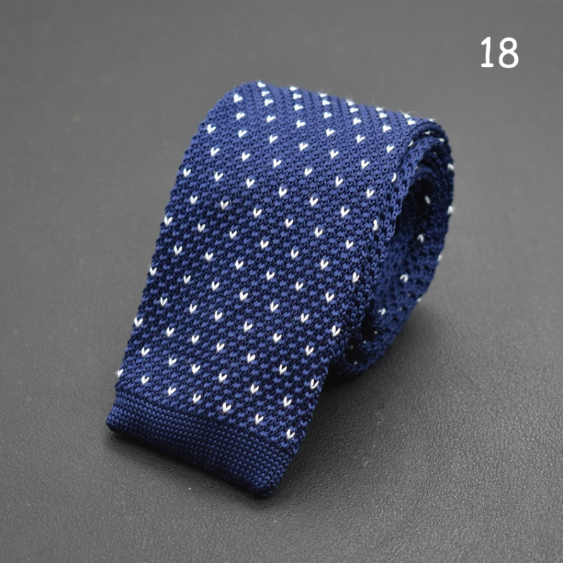 Kötött nyakkendő koreai mintás színes kötött gyapjú nyakkendő divatos lezser keskeny nyakkendő gyártók raktáron