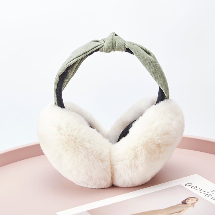 Új, kis virágos masnival díszített, összecsukható fülvédők, divatos, meleg, téli, női fülvédők, magas és alacsony hajra való fülvédők