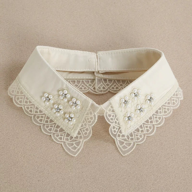 Laste mitmekülgse särgi Korea versioon kunstkraega sügis-talvisest ja mitmeotstarbelisest õmmeldud dekoratiivsest kunstkraest, ühe kraega naistele, hulgimüük