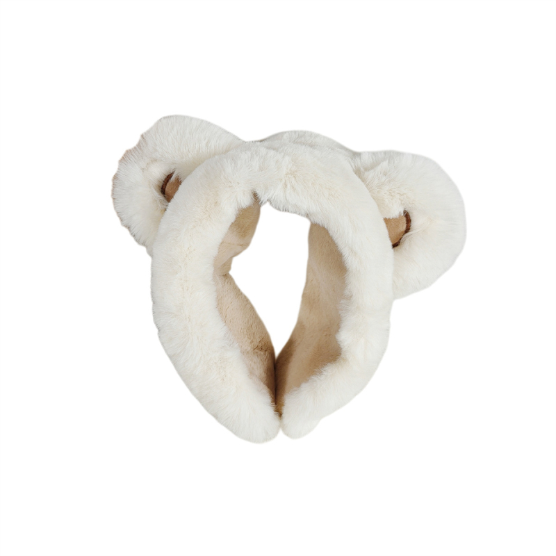 Téli rajzfilm medve fül plüss hajpánt széles szélű fülmelegítő lányoknak aranyos fagyálló meleg fülvédő fültáska fülvédők