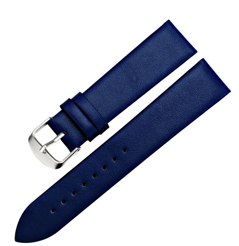 Teļa ādas krāsas vienkārša siksniņa, ūdensizturīga, liči raksta ādas siksniņa, pulksteņa siksniņu aksesuāri, 12–22 mm