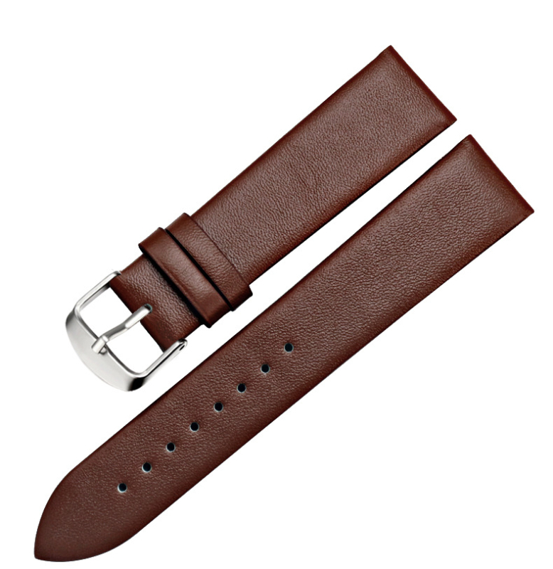 Teļa ādas krāsas vienkārša siksniņa, ūdensizturīga, liči raksta ādas siksniņa, pulksteņa siksniņu aksesuāri, 12–22 mm