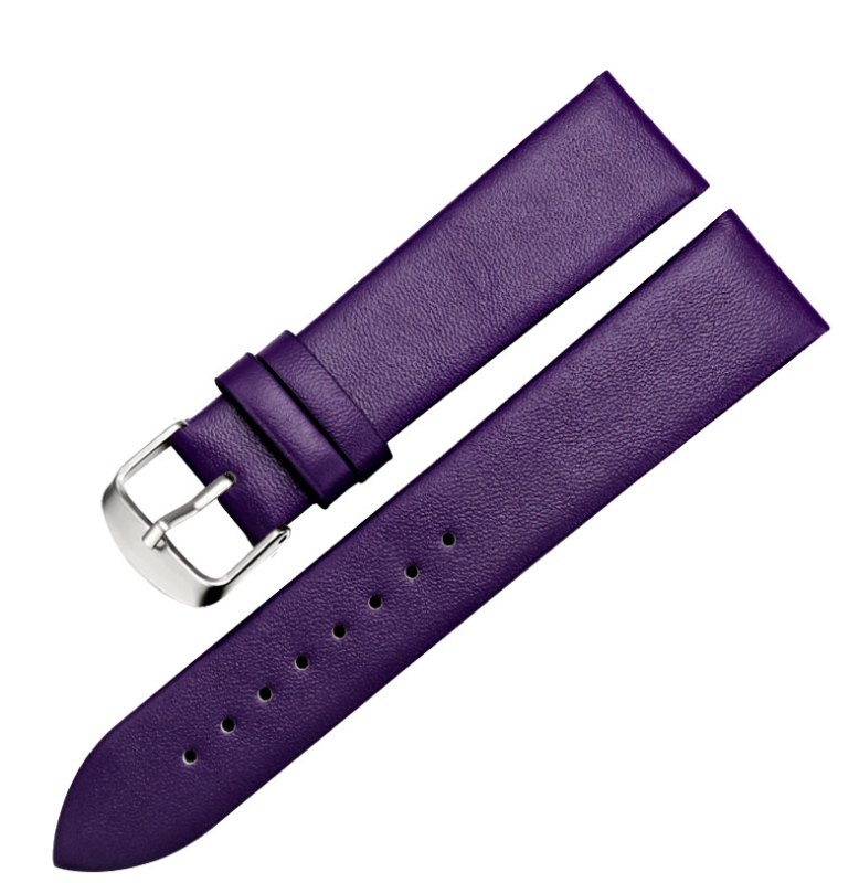 Teļa ādas krāsas vienkārša siksniņa, ūdensizturīga, liči raksta ādas siksniņa, pulksteņa siksniņu aksesuāri, 12–22 mm