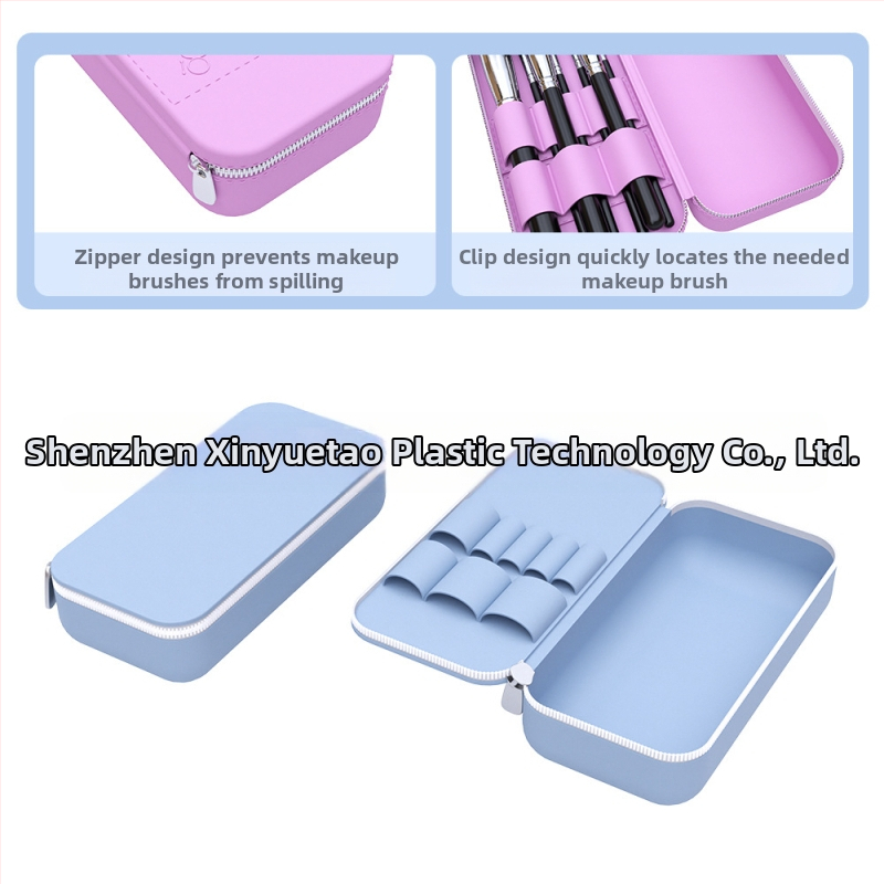 Проста силиконова козметична чантичка за пътуване, удобна за голям капацитет, чанта за съхранение на продукти за грижа за кожата, чанта за пране, съхранение на козметика и довършителни работи