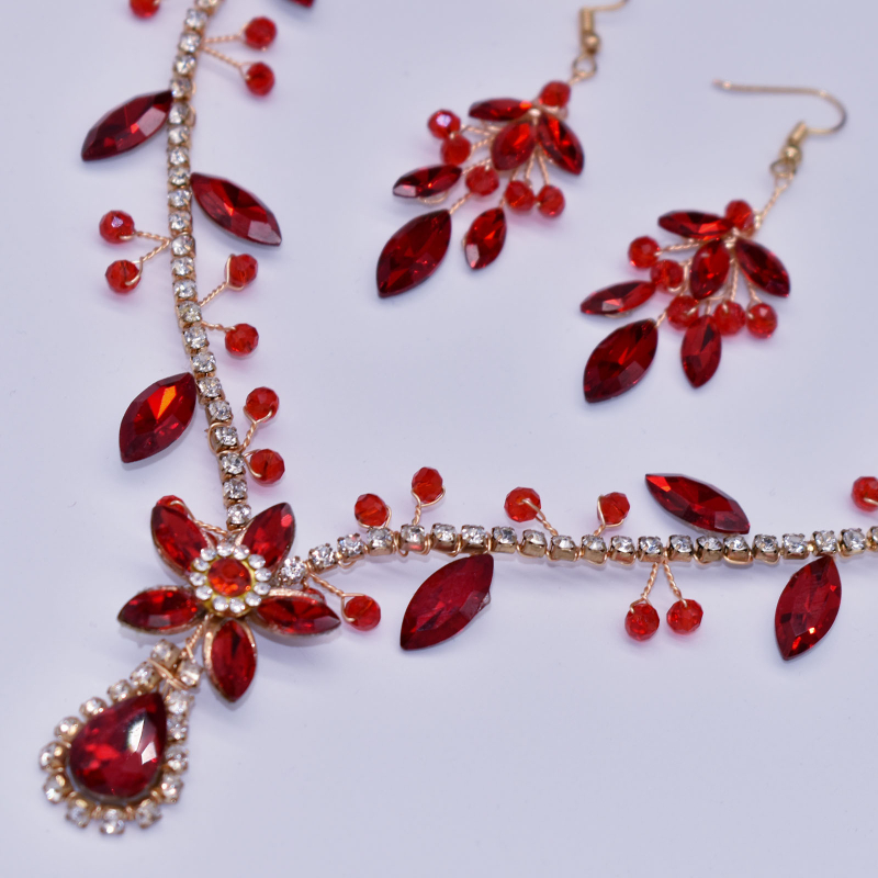 Europietiškos ir amerikietiškos rankų darbo plaukų juostos, mėlynos spalvos cirkonio krištolo kaktos grandinėlės galvos apdangalas, spalvingas pakabukas, plaukų juostos auskarai, kostiumas DZ093