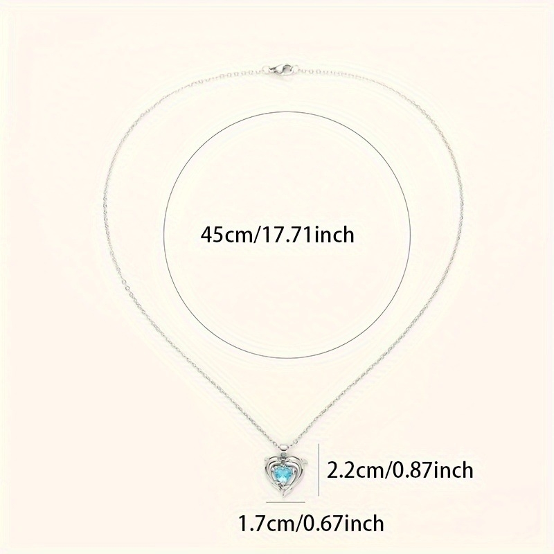 Prekogranična nova vruća rasprodaja Dupin ljubav kristal europske i američke ženske ogrlice vuneni lančić privjesak lančić za vrat