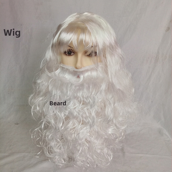 Външнотърговски износ Коледна перука фалшива брада Дядо Коледа коса за глава Парти брада Дядо Коледа реквизит за брада