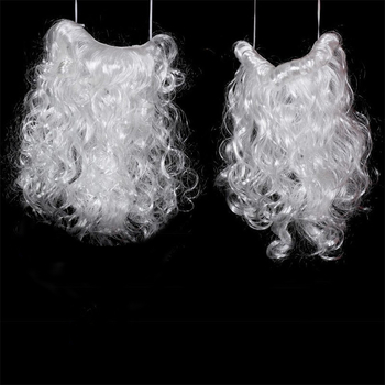 Външнотърговски износ Коледна перука фалшива брада Дядо Коледа коса за глава Парти брада Дядо Коледа реквизит за брада