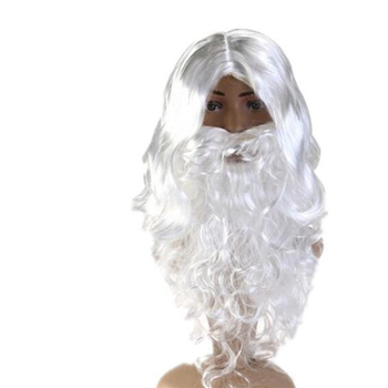 Външнотърговски износ Коледна перука фалшива брада Дядо Коледа коса за глава Парти брада Дядо Коледа реквизит за брада