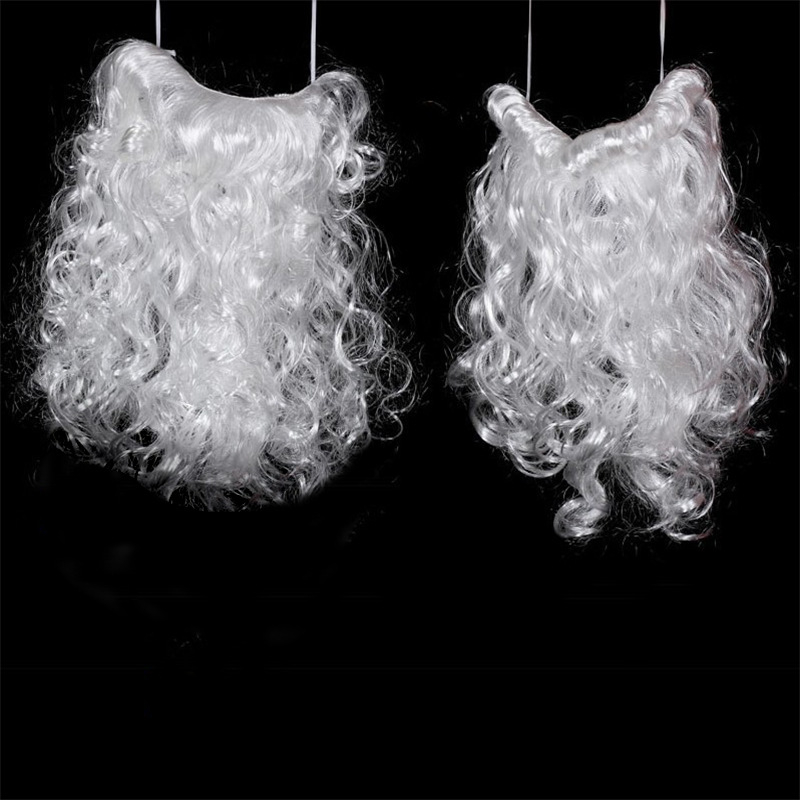 Външнотърговски износ Коледна перука фалшива брада Дядо Коледа коса за глава Парти брада Дядо Коледа реквизит за брада