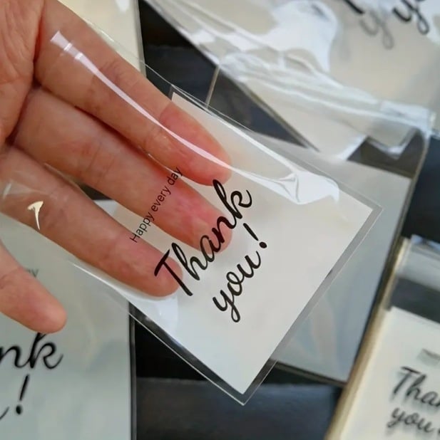 7*7cm tänutäheks mõeldud lumehelveste küpsiste isekleepuv pakkekott kuukoogi kingitus nuga kingitus 100