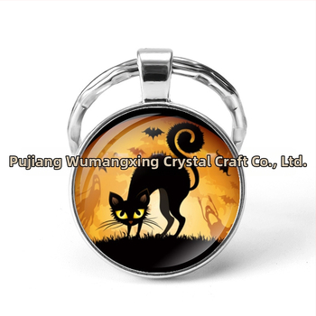 ευχές AliExpress εκρήξεις Halloween Time Gem μεταλλικό μπρελόκ εξωτερικού εμπορίου κατασκευαστές κοσμημάτων χονδρικής