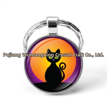 ευχές AliExpress εκρήξεις Halloween Time Gem μεταλλικό μπρελόκ εξωτερικού εμπορίου κατασκευαστές κοσμημάτων χονδρικής