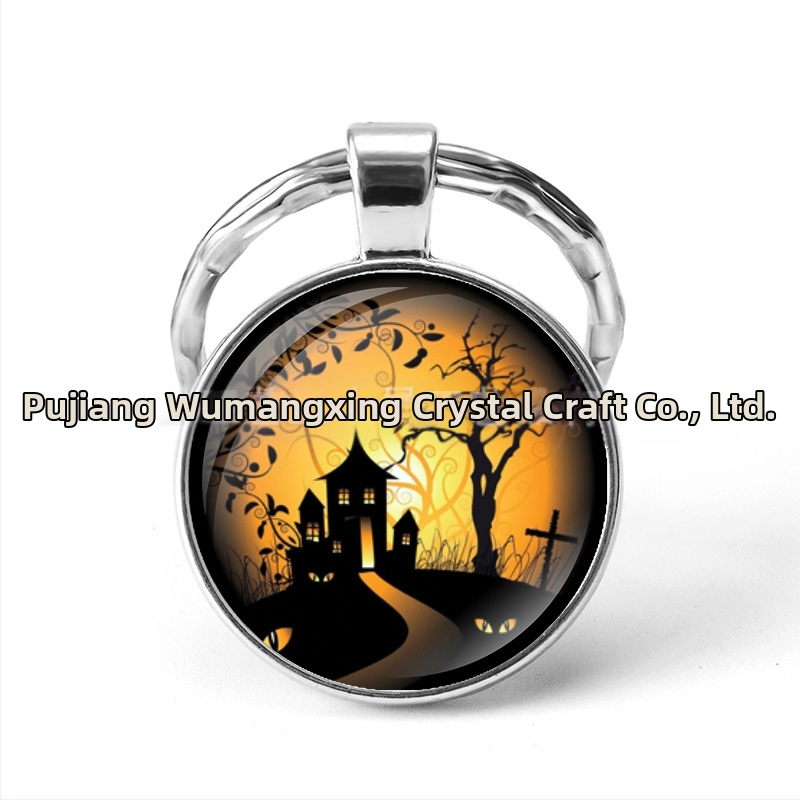 kívánság AliExpress robbanások Halloween idő drágakő fém kulcstartó külkereskedelmi ékszergyártók nagykereskedelme