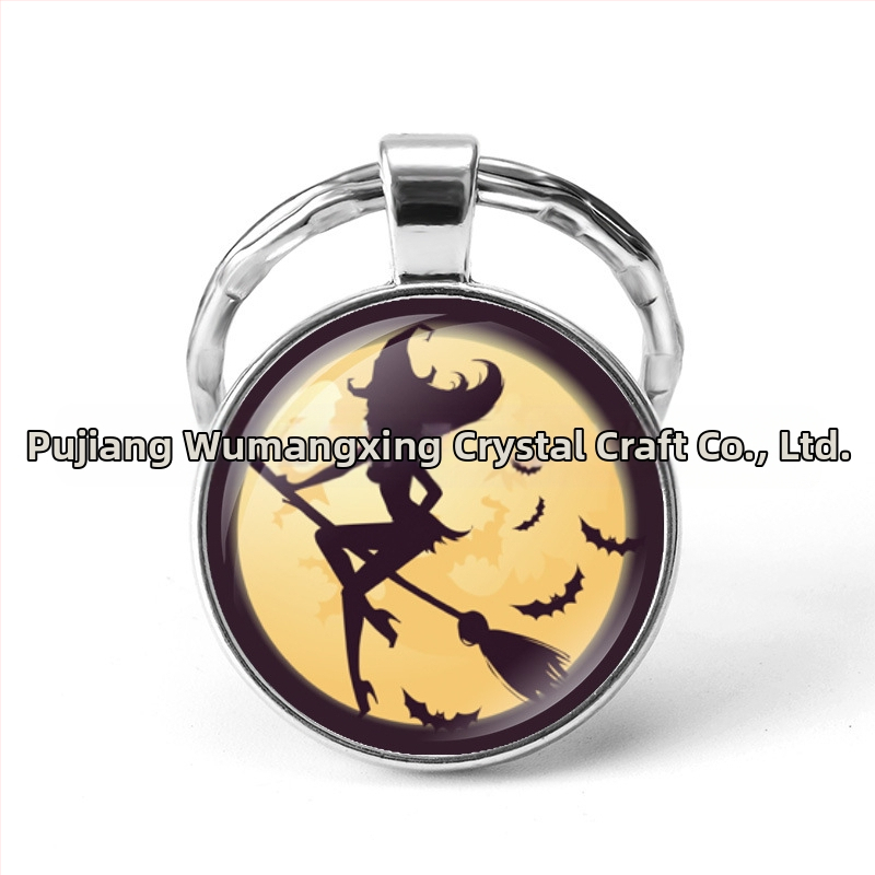 kívánság AliExpress robbanások Halloween idő drágakő fém kulcstartó külkereskedelmi ékszergyártók nagykereskedelme