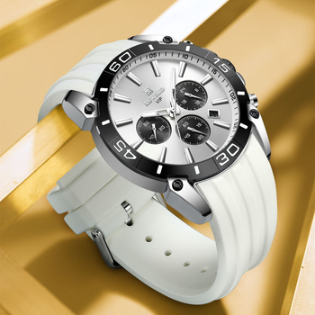 Αθλητικό Ρολόι Reward με Σιλικόνη, Νέο Ανδρικό Quartz Πολυλειτουργικό Χρονογράφο με Τρία Μάτια και Έξι Καρφίτσες 831105