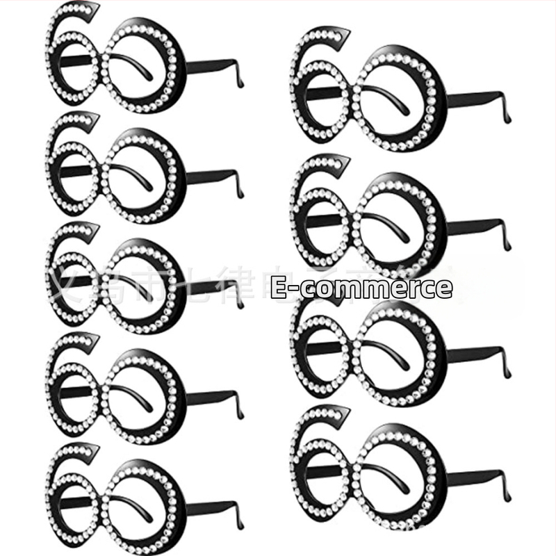 30 éves 40 éves 50 éves digitális születésnapi szemüveg új születésnapi parti korona vállpántos etikett pántos öltöny