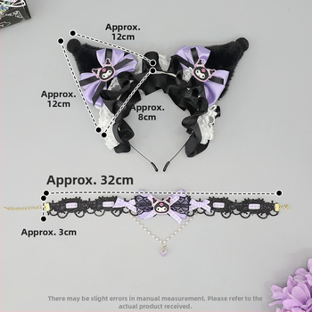 Προσομοίωση βελούδινα αυτιά αξεσουάρ μαλλιών lolita καπέλο cosplay κόμικ-χαριτωμένο Kulommi στεφάνι μαλλιών