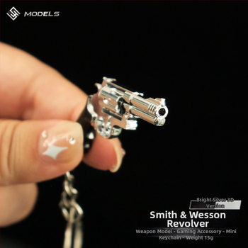 Béke Elite környező fém kulcstartó Smith Wesson Revolver kispuska modell iskolatáska ötvözet medál