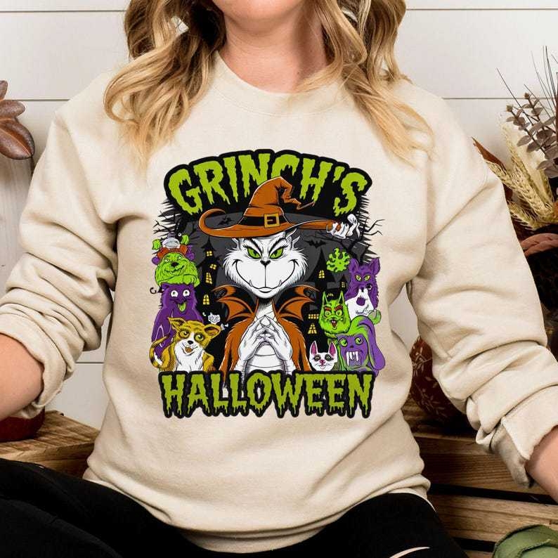 Grinch Halloween PNG Kísérteties évszak PNG Halloween tök