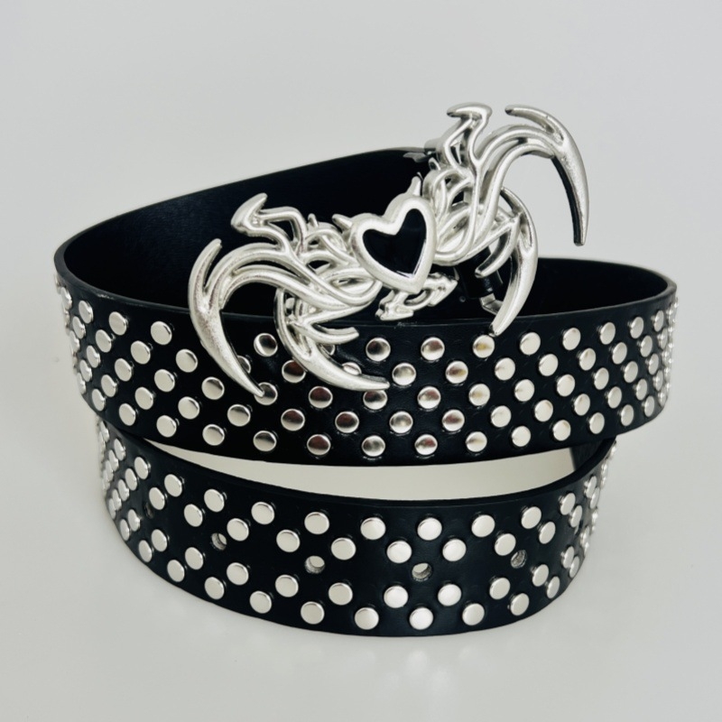 Új Punk Európai és Amerikai Piramis cybery2k Szubkultúra Gótikus Négyzet alakú Gyöngy Szegecses Öv Női Határon Átnyúló