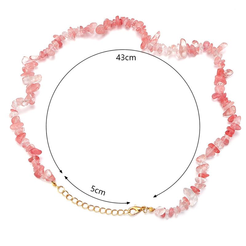 Divatos egyszerű, szabálytalan kavicsos nyaklánc kagyló kavicsos meghosszabbítású kulcscsontlánc barkácsolt kész nyaklánc pulóverlánc