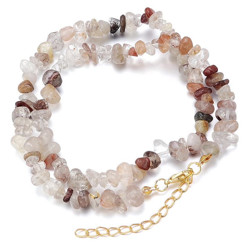 Divatos egyszerű, szabálytalan kavicsos nyaklánc kagyló kavicsos meghosszabbítású kulcscsontlánc barkácsolt kész nyaklánc pulóverlánc